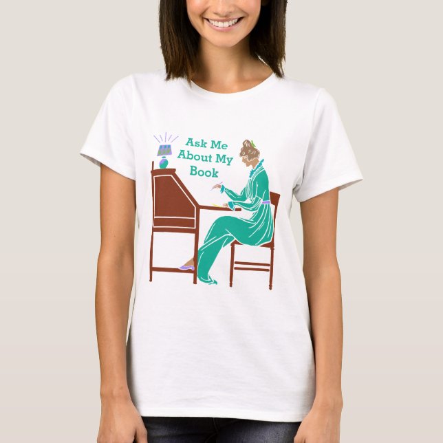 Camiseta Pregúnteme acerca de mi señora Author del art déco (Anverso)