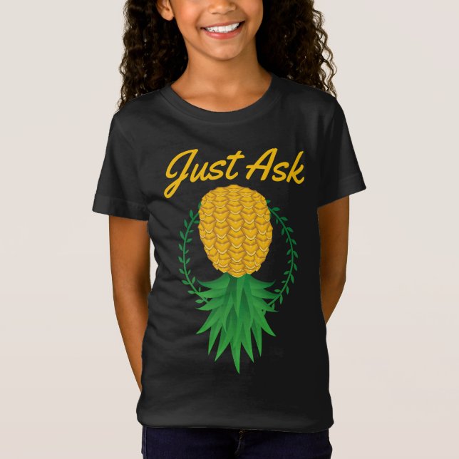 Camiseta Pregúntenle al revés a la fruta divertida del cant (Anverso)