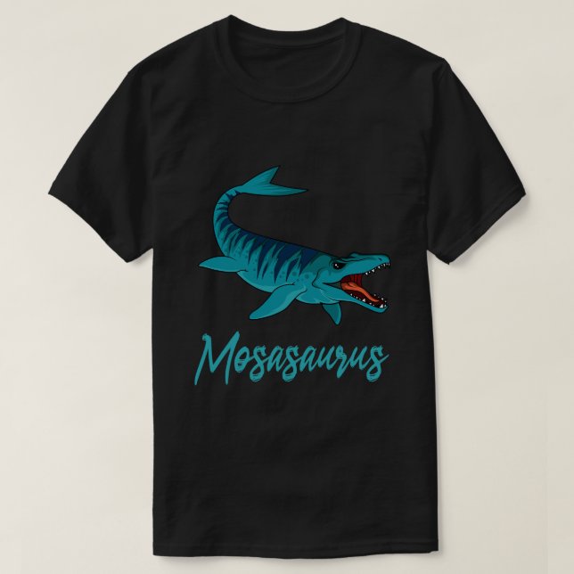Camiseta Prehist del Paleontólogo del Dinosaurio Acuático M (Diseño del anverso)