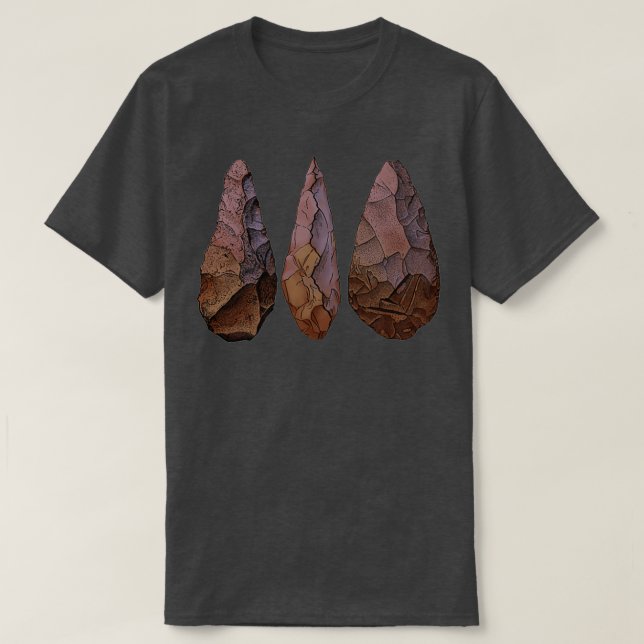 Camiseta Prehistor del período paleolítico inferior de Oldo (Diseño del anverso)