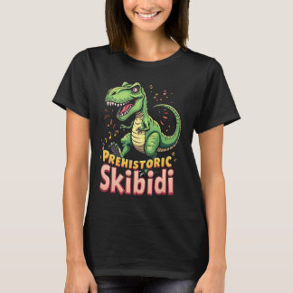 Camiseta Prehistoric Skibidi T-Rex Funny Dinosaur Dance Int