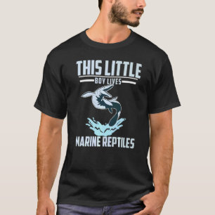 Camiseta Prehistórico de Mosasaurus Este Niño Vive Marín