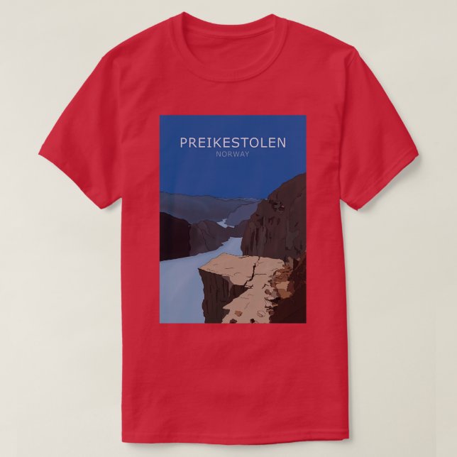 Camiseta Preikestolen Prekestolen Noruega (Diseño del anverso)