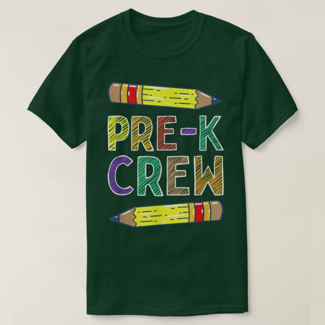Camiseta PreK Crew Funny PreK Teachers Back To School  (Diseño del anverso)