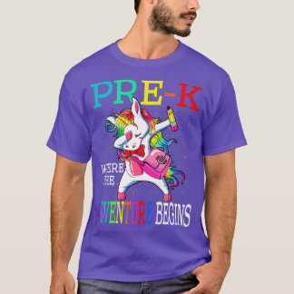 Camiseta PreK Donde Empieza La Aventura Unicornio