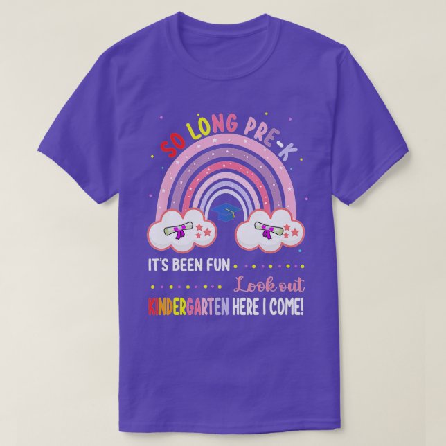 Camiseta prek Graduation class 2022 Graduate pre-k Rainbow (Diseño del anverso)