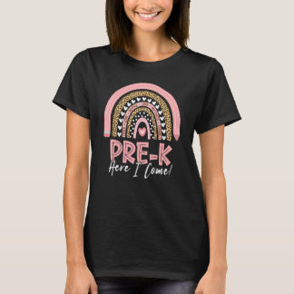 Camiseta Prek K Acá Vengo Chicas del leopardo del arcoiris