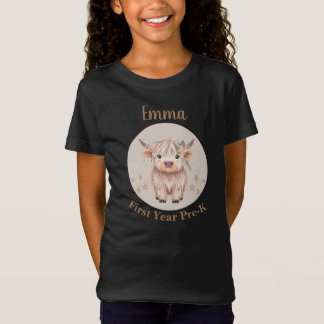 Camiseta PreK Personalizado Primer Año Vaquita de las Tierr