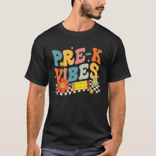 Camiseta PreK roza el primer día de clases bienvenidos de v