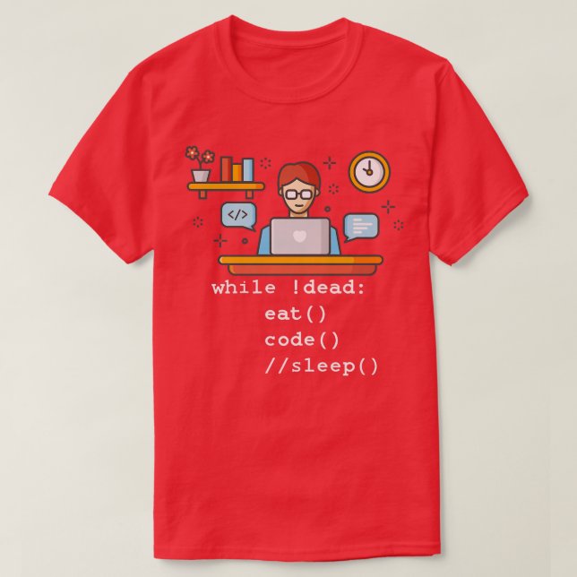 Camiseta Prem programador de codificador de programación de (Diseño del anverso)
