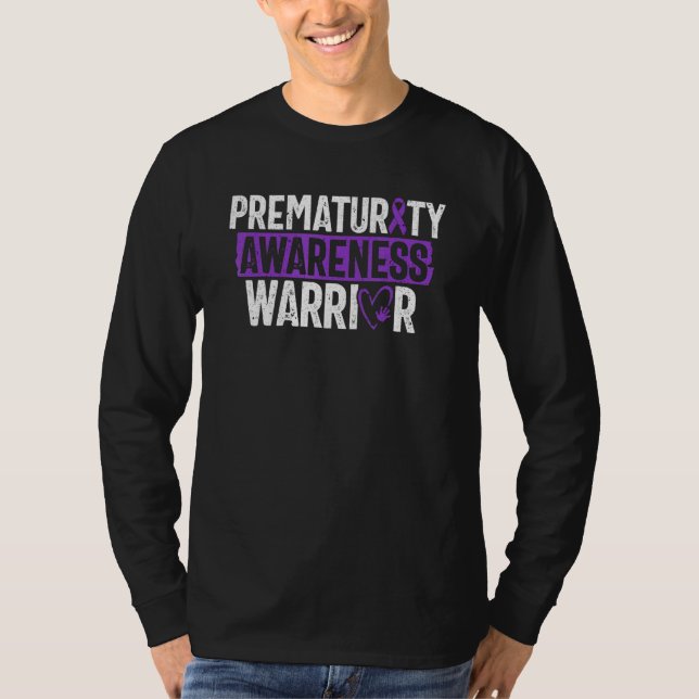 Camiseta Prematurity Awareness Warrior Premature Preemie Mo (Anverso)