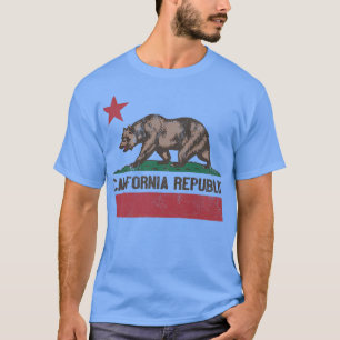 Camiseta Premi de bandera de oso vintage de la república de