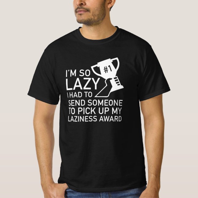 Camiseta Premio a la pereza (Anverso)
