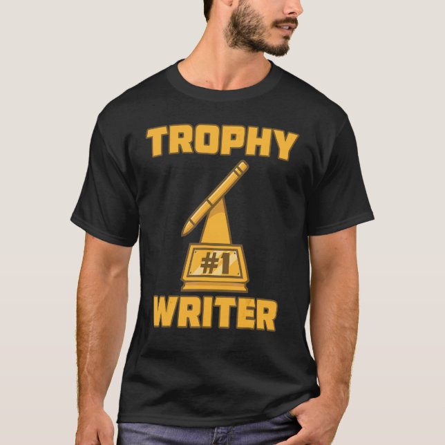 Camiseta Premio al escritor de trofeos C (Anverso)