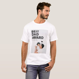 Camiseta Premio al mejor papá de la foto minimalista, Día d