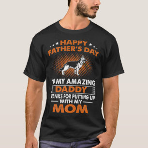 Camiseta Premio de Regalo del Día del Padre Feliz de Perro 