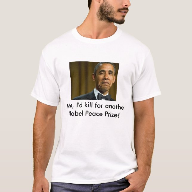 Camiseta Premio Nobel de la Paz de Obama (Anverso)