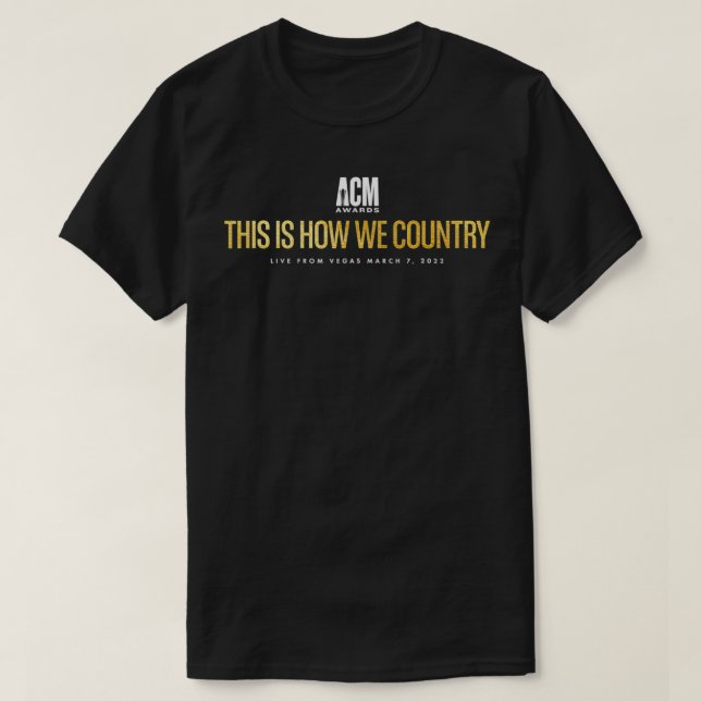 Camiseta Premios ACM Así es como vivimos  (Diseño del anverso)