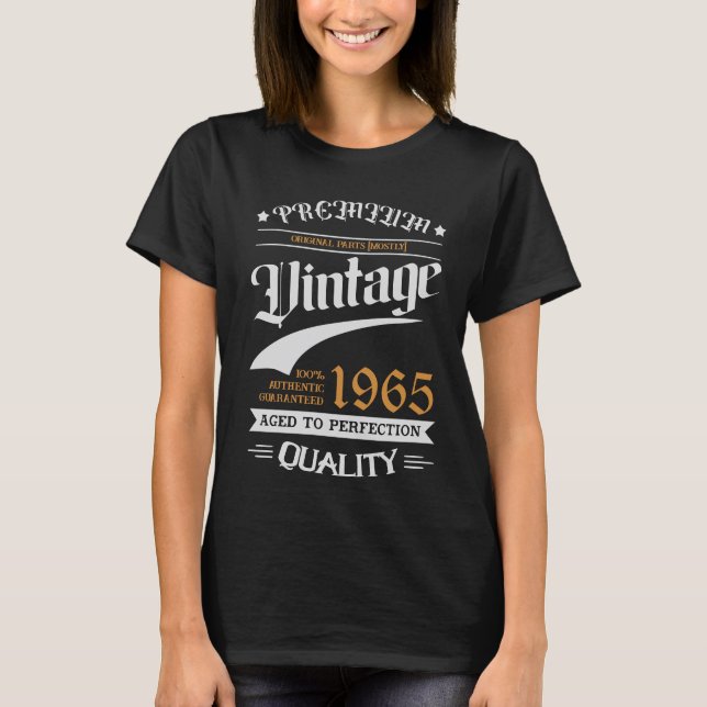 Camiseta PREMIUM Año de nacimiento de Personalizado de Vint (Anverso)