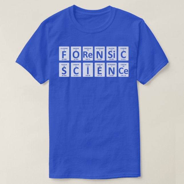 Camiseta Premium de ciencia forense  (Diseño del anverso)