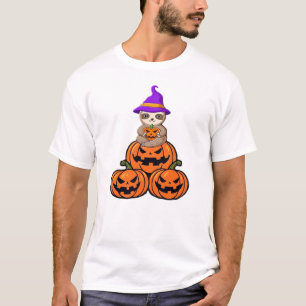 Camiseta Premium de Halloween de Perezoso