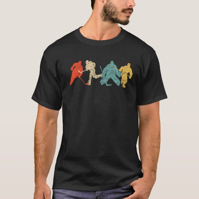 Camiseta Premium de hockey sobre hielo de estilo clásico vi (Anverso)