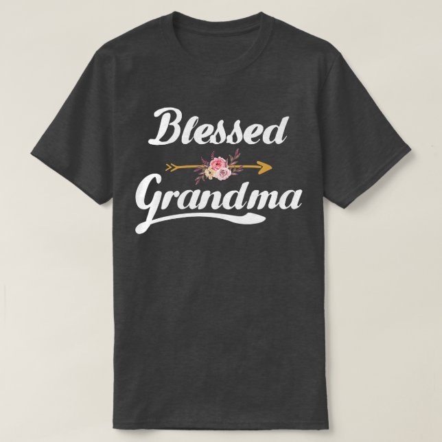 Camiseta premium de la abuela más bendecida (Diseño del anverso)