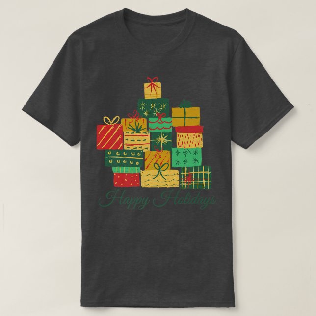 Camiseta Premium Happy Holidays (Diseño del anverso)