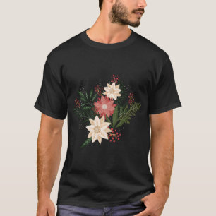 Camiseta premium moderno botánico navidad vacaciones