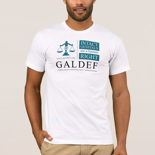 Camiseta Premium para hombres - Genitales intactos (Anverso)