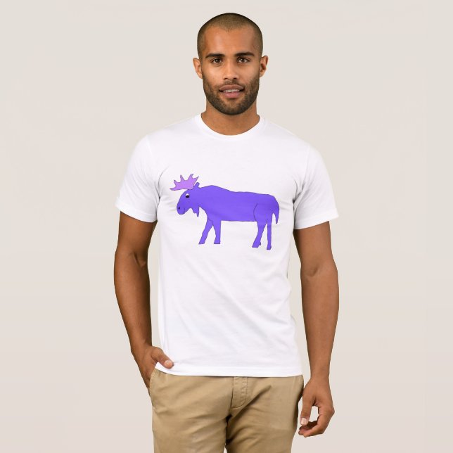 Camiseta Prenda morada Moose (Anverso completo)