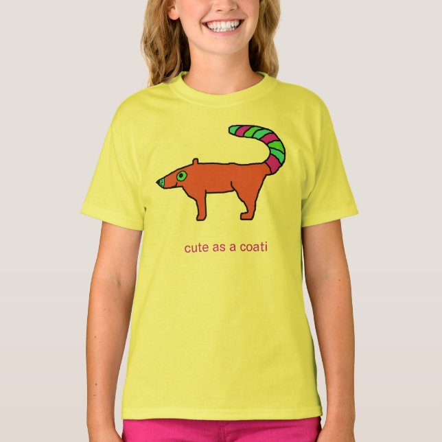 Camiseta Prendas "Cute como Coati" (Anverso)
