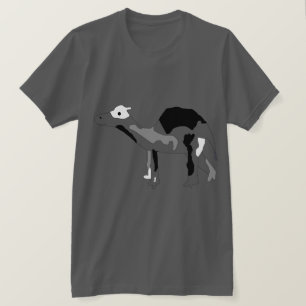 Camiseta Prendas de escala de grises de camelflaje
