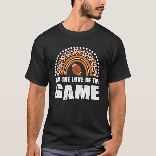 Camiseta Prendas de fútbol norteamericanas para el amor al  (Anverso)