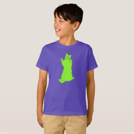 Camiseta Prendas de gato verde