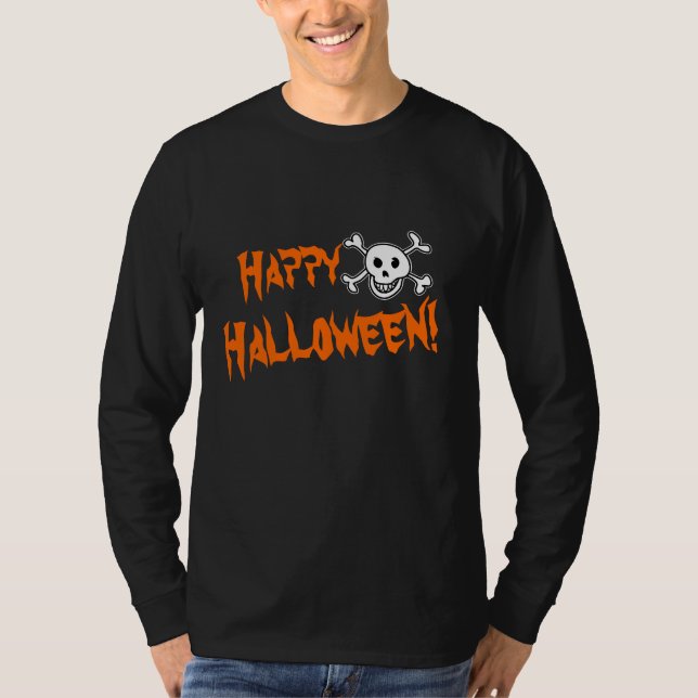 Camiseta Prendas de Halloween para hombres | Calavera pirat (Anverso)