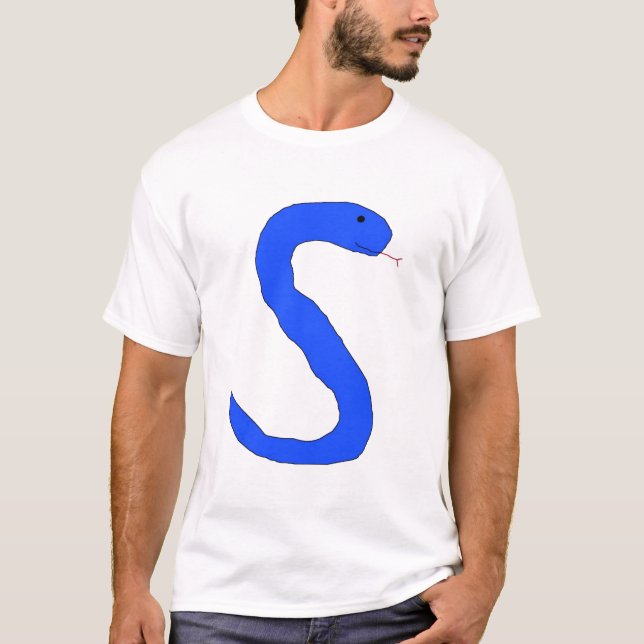 Camiseta Prendas de serpiente Blue S (Anverso)
