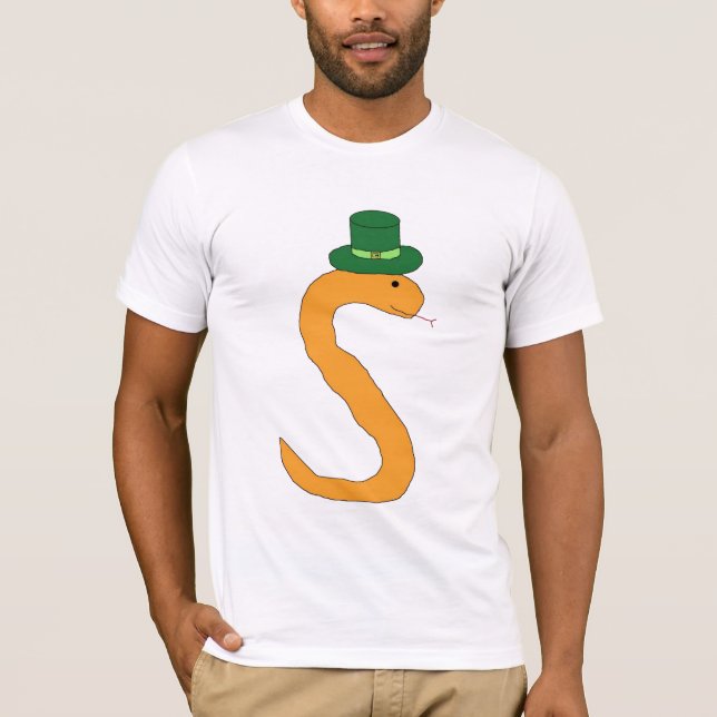 Camiseta Prendas de serpiente naranja irlandesa (Anverso)