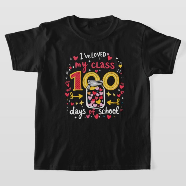Camiseta prendas de vestir para niños maestros 100 días de  (Distribución)