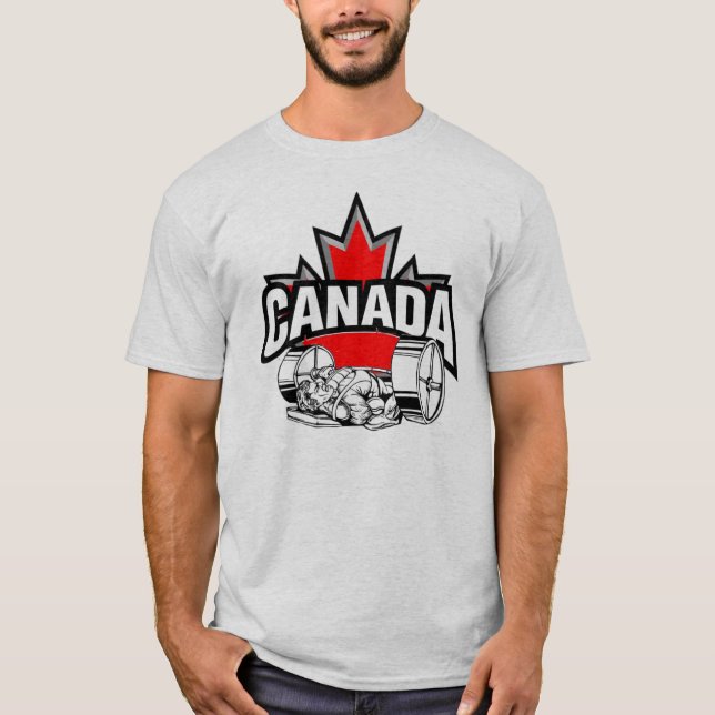Camiseta Prensa de banco de Canadá del equipo 2 (Anverso)