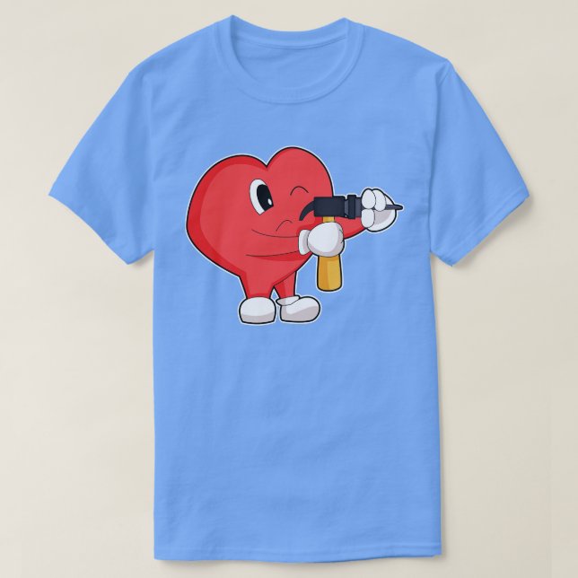 Camiseta prensa Heart Handyman Drill (Diseño del anverso)