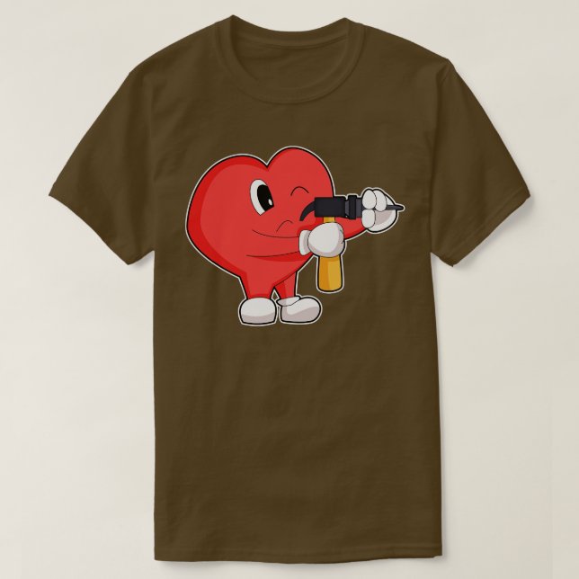 Camiseta prensa Heart Handyman Drill (Diseño del anverso)