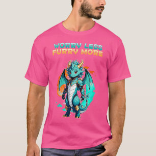 Camiseta Preocupa Menos Peludo Más Yo Dragón Furries Cospla