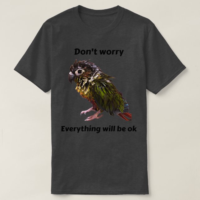 Camiseta Preocupación de Donx27t Todo estará bien Pe de Pol (Diseño del anverso)