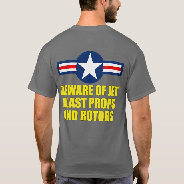 CAMISETA PREOCUPACIÓN DE LOS PROPIOS Y ROTORES DE JET BLAST (Reverso)