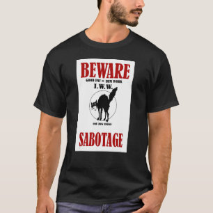 CAMISETA PREOCUPACIÓN SABOTAGE GRÁFICA GRÁFICA DE WWW CAT W