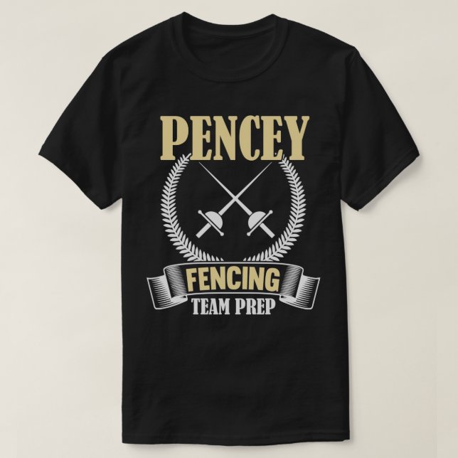 Camiseta preparación del equipo de esgrima de pencey divert (Diseño del anverso)