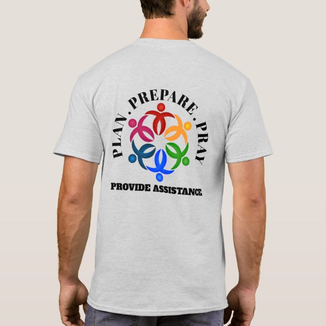 Camiseta Preparación para desastres (Reverso)
