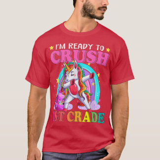 Camiseta Preparado para aplastar a Chica escolar de primer 