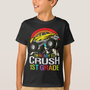 Camiseta Preparado para aplastar el camión de monstruos de